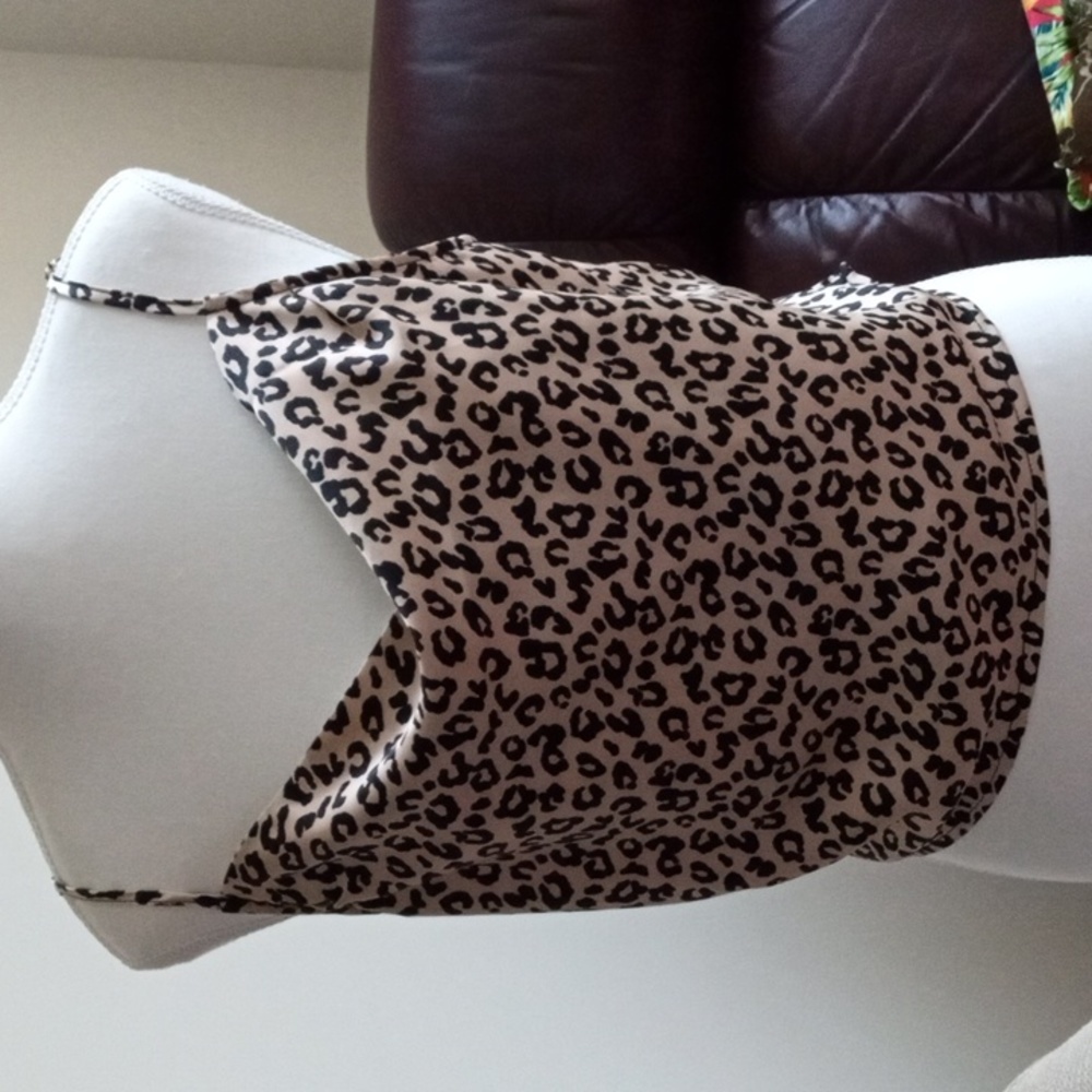 FOREVER 21 LARGE Cheetah Tank/cami with adjustable straps